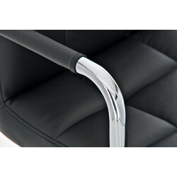 Lucy justerbar kontorstol i kunstlæder med fem hjul moderne design