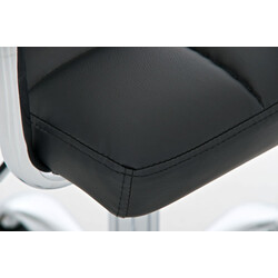 Lucy justerbar kontorstol i kunstlæder med fem hjul moderne design