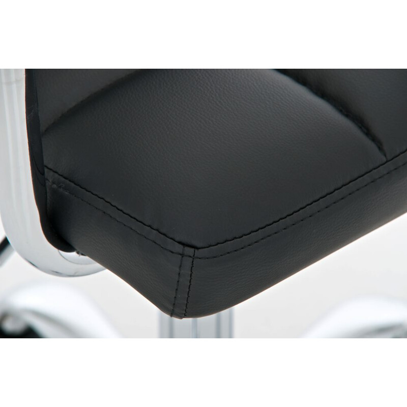 Lucy justerbar kontorstol i kunstlæder med fem hjul moderne design