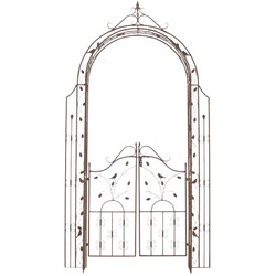 Smuk håndlavet rosenbue port af jern 235 cm til slyngplanter