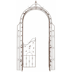 Smuk håndlavet rosenbue port af jern 235 cm til slyngplanter