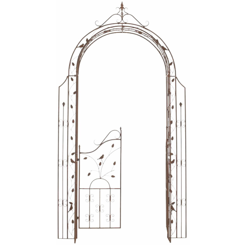 Smuk håndlavet rosenbue port af jern 235 cm til slyngplanter