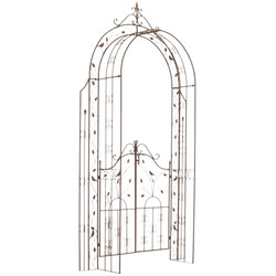 Smuk håndlavet rosenbue port af jern 235 cm til slyngplanter