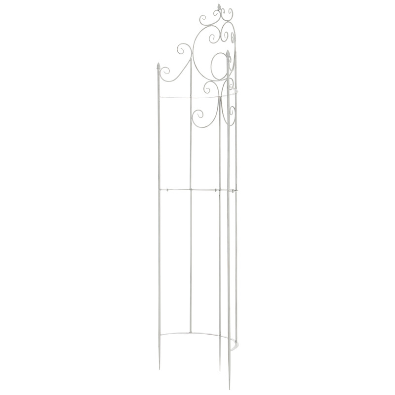 Buet jernespalier til klatreplanter i haven 200 cm