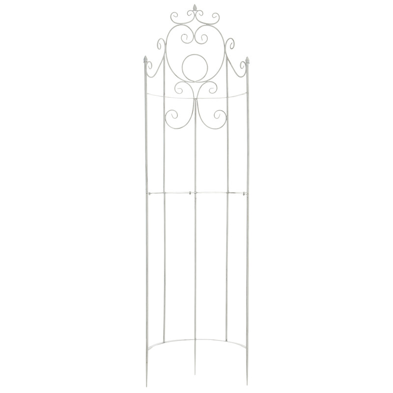 Buet jernespalier til klatreplanter i haven 200 cm