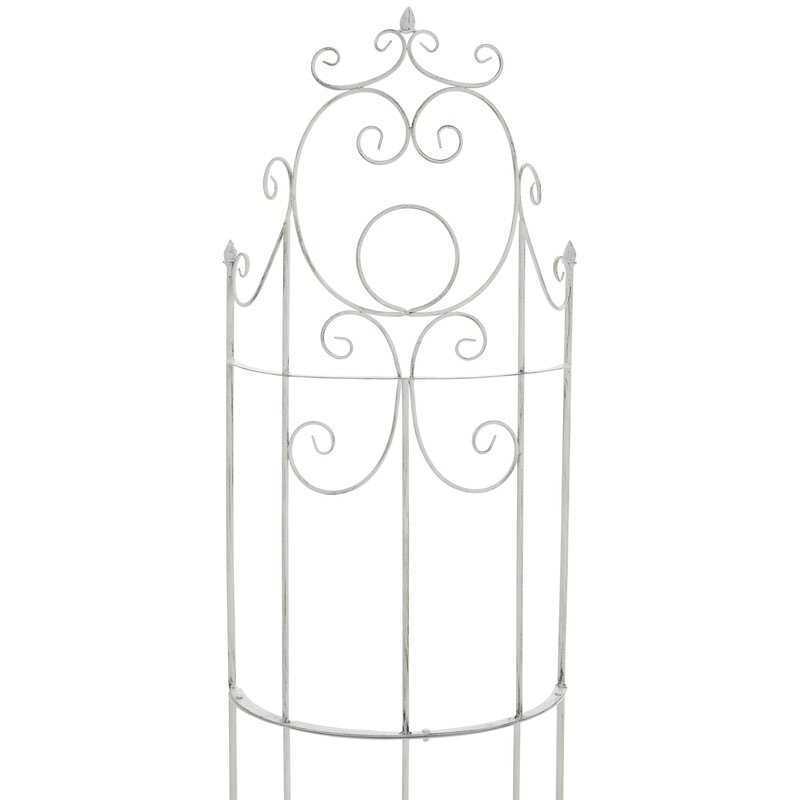 Buet jernespalier til klatreplanter i haven 200 cm