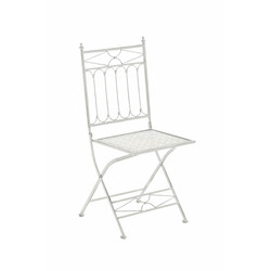 Asina sammenklappelig antik jern have stol med nostalgisk design