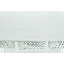 XL plantehylde af jern med antikpatina 4 hylder 3 kurve