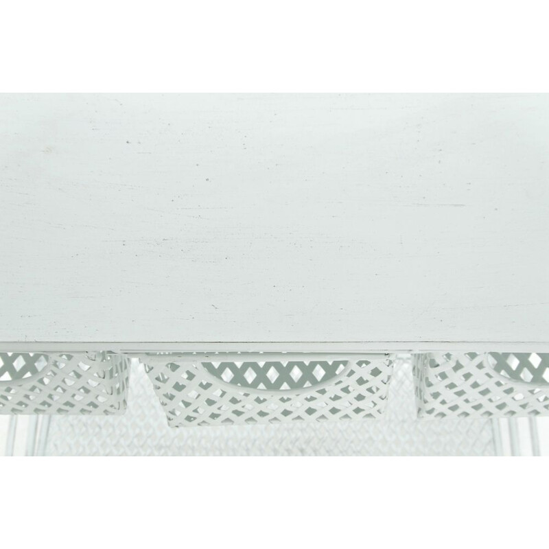 XL plantehylde af jern med antikpatina 4 hylder 3 kurve