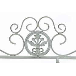 XL plantehylde af jern med antikpatina 4 hylder 3 kurve