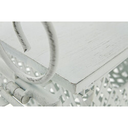 XL plantehylde af jern med antikpatina 4 hylder 3 kurve