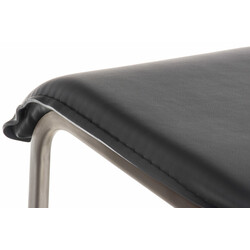 Justerbar limon barstol med kunstlæder 360 grader roterende rygstøtte og fodstøtte