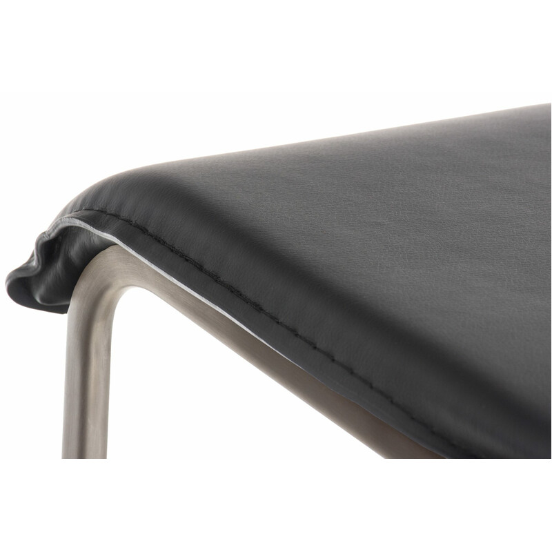 Justerbar limon barstol med kunstlæder 360 grader roterende rygstøtte og fodstøtte