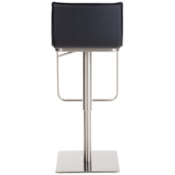 Justerbar limon barstol med kunstlæder 360 grader roterende rygstøtte og fodstøtte