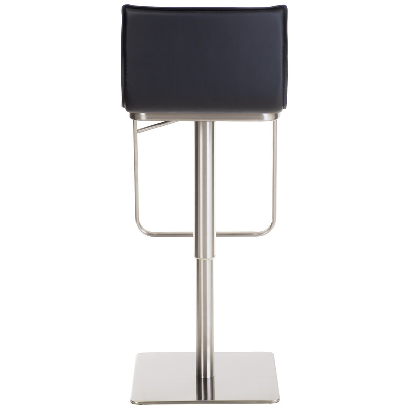 Justerbar limon barstol med kunstlæder 360 grader roterende rygstøtte og fodstøtte