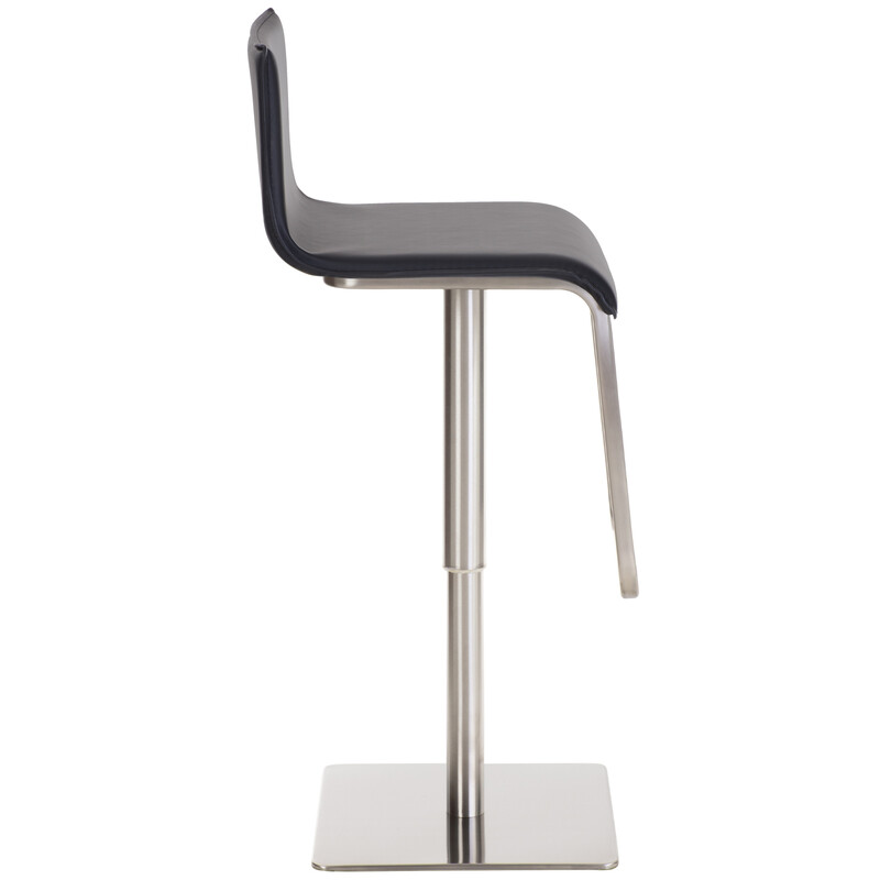 Justerbar limon barstol med kunstlæder 360 grader roterende rygstøtte og fodstøtte