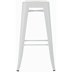 Metal barstol industrielt design stable firebenet stabelbar med fodstøtte