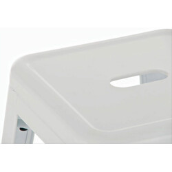 Metal barstol industrielt design stable firebenet stabelbar med fodstøtte