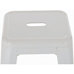 Metal barstol industrielt design stable firebenet stabelbar med fodstøtte