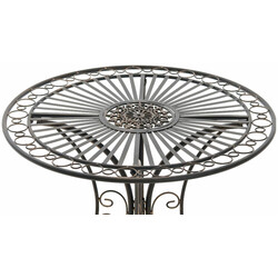 Nostalgisk jern havebord 70 cm diameter til små haver