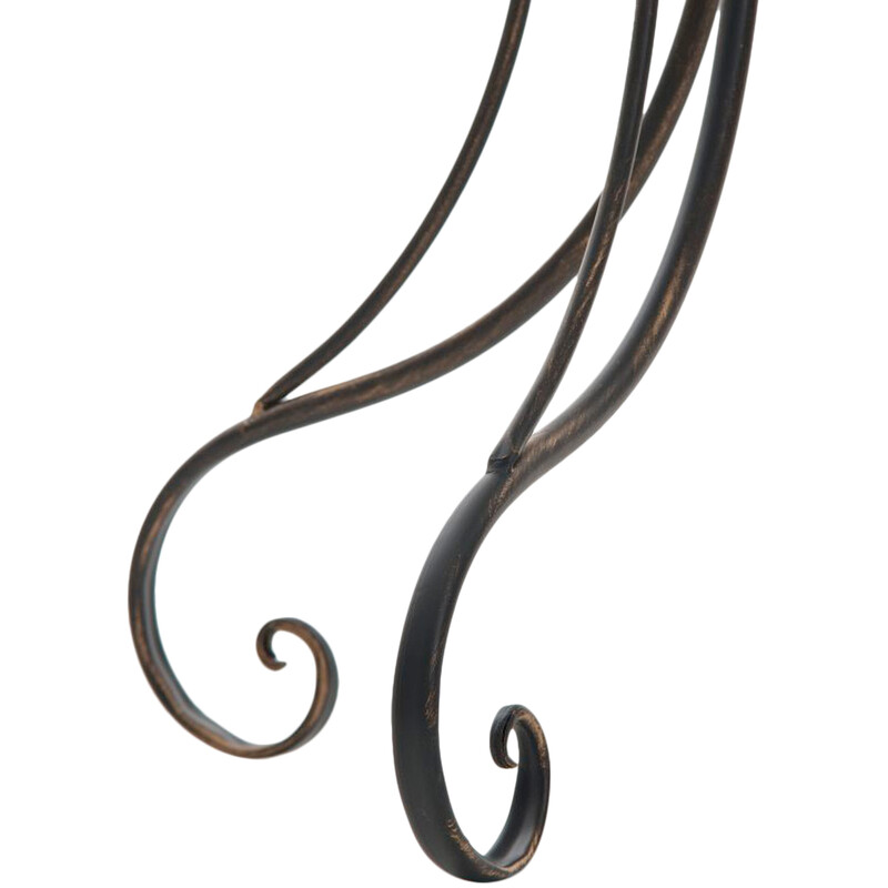 Nostalgisk jern havebord 70 cm diameter til små haver