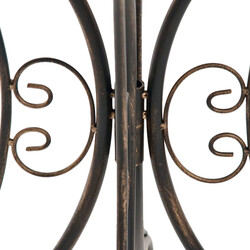 Nostalgisk jern havebord 70 cm diameter til små haver