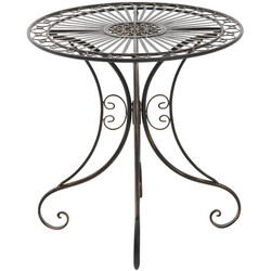 Nostalgisk jern havebord 70 cm diameter til små haver