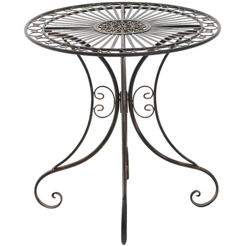 Nostalgisk jern havebord 70 cm diameter til små haver