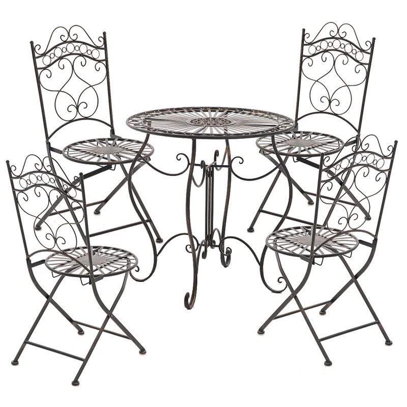 Nostalgisk Indra bord til terrasse og have i antik patina