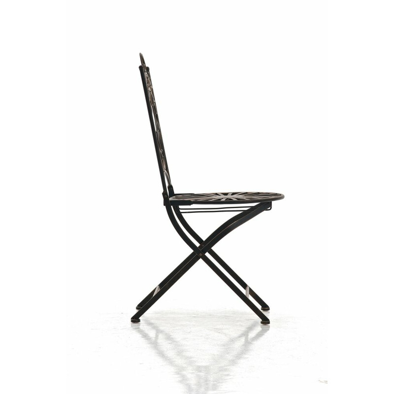 Indra stol nostalgisk jernstol med antikpatina håndlavet til have