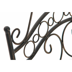 Indra stol nostalgisk jernstol med antikpatina håndlavet til have