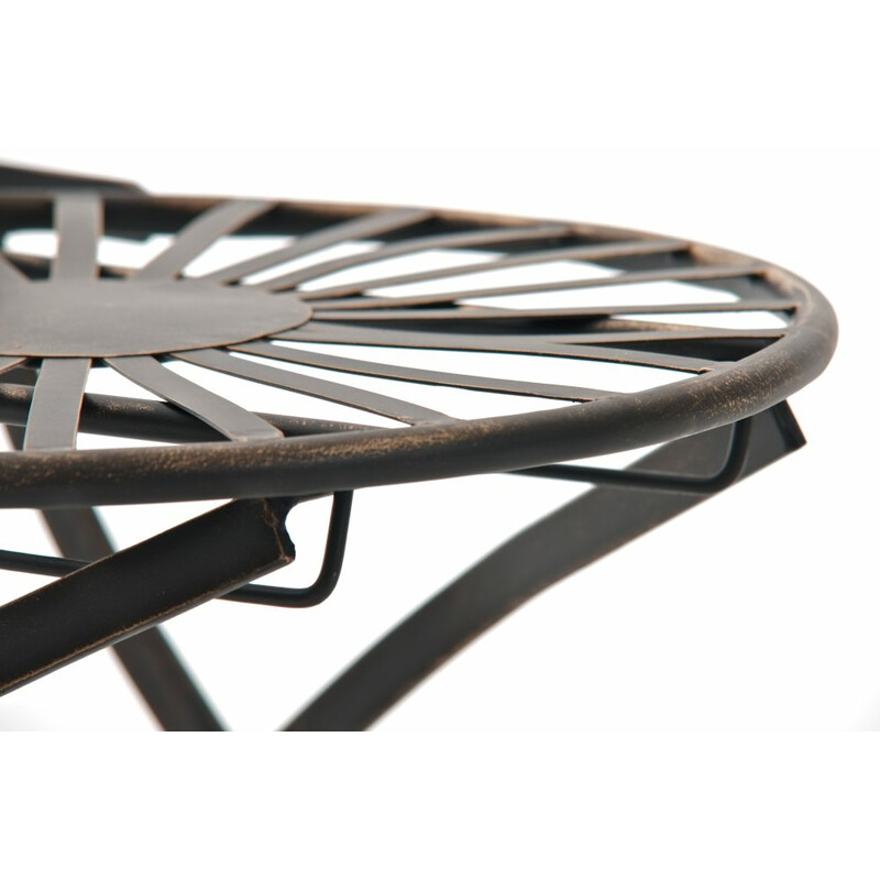 Indra stol nostalgisk jernstol med antikpatina håndlavet til have