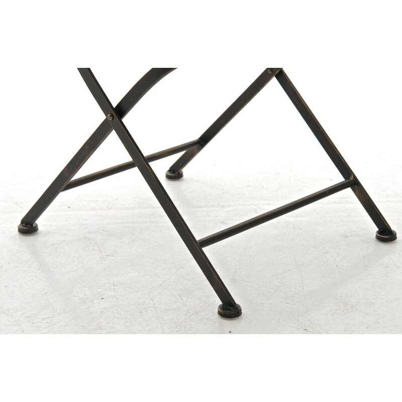 Indra stol nostalgisk jernstol med antikpatina håndlavet til have