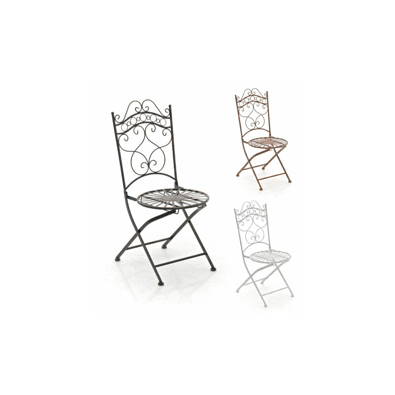 Indra stol nostalgisk jernstol med antikpatina håndlavet til have