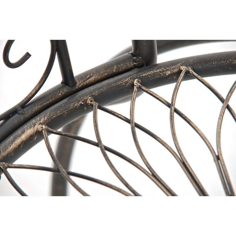 Sheela nostalgisk håndlavet jernstol til terrasse og have 88x48x60 cm