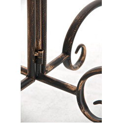 Sheela havebord i håndlavet jern med antikpatina 90 cm