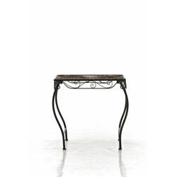 Zarina nostalgisk jernbord til terrasse og have med antikpatina