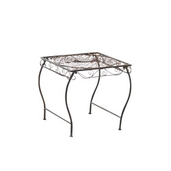 Zarina nostalgisk jernbord til terrasse og have med antikpatina