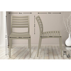 Vejrbestandig sammenklappelig havestol til terrasse og altan