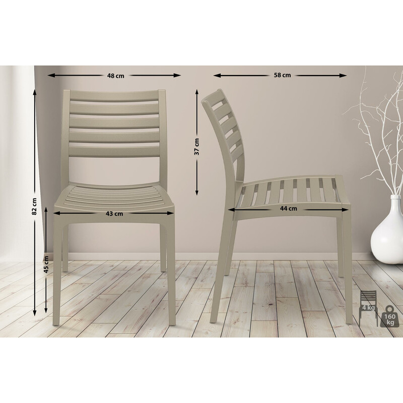 Vejrbestandig sammenklappelig havestol til terrasse og altan