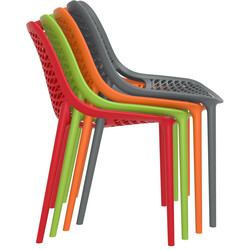 Stabelbar Air stol til indendørs og udendørs brug vandafvisende 130 kg