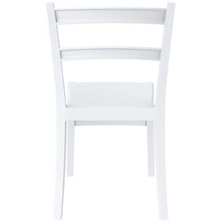 Tiffany stol stackbar plast udendørs moderne firebenet UV‑bestandig 160 kg