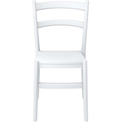 Tiffany stol stackbar plast udendørs moderne firebenet UV‑bestandig 160 kg