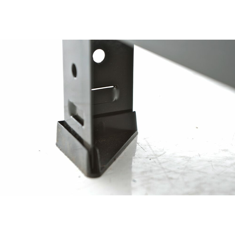 Metaljusterbart hyldesystem zincbelagt 90 cm bred 3‑5 hylder 175 kg belastning