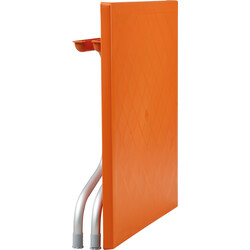 Sammenklappeligt vandtæt plast havebord med aluminiumsramme 80x80 cm