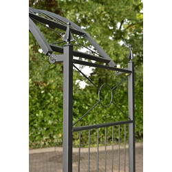 Justerbar dekorativ rosebueholder til haven med pulverlakeret finish