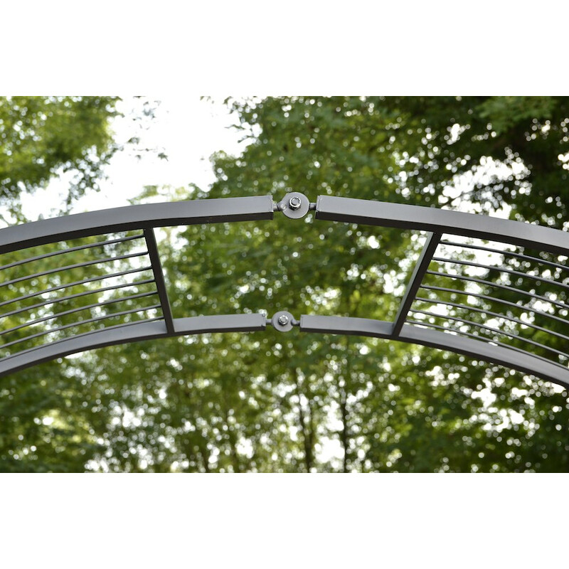 Justerbar dekorativ rosebueholder til haven med pulverlakeret finish