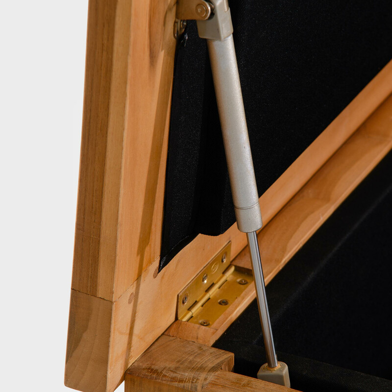 Tiikin vandafvisende opbevaringskasse til udendørs møbler tre størrelser