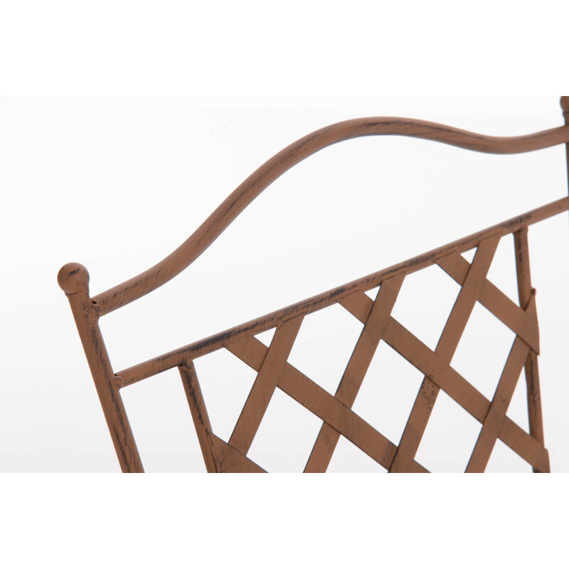 Adara nostalgisk have stol i håndlavet jern med antik patina