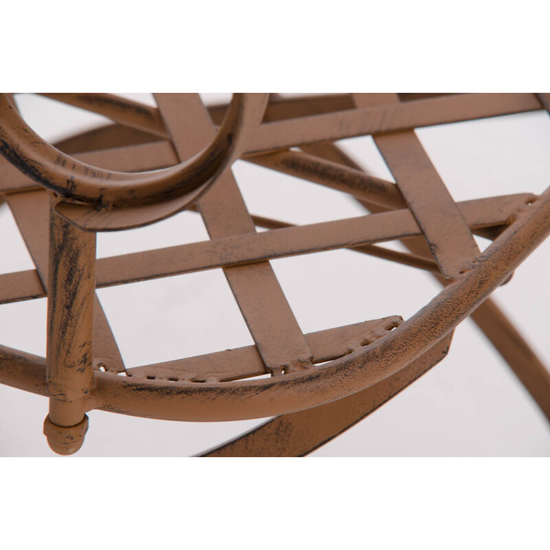 Adara nostalgisk have stol i håndlavet jern med antik patina